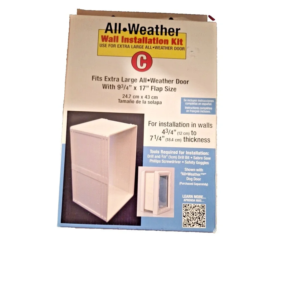 All-Weather Wall Installation‎ Kit for Extra Large All Weather Dig Door NIB